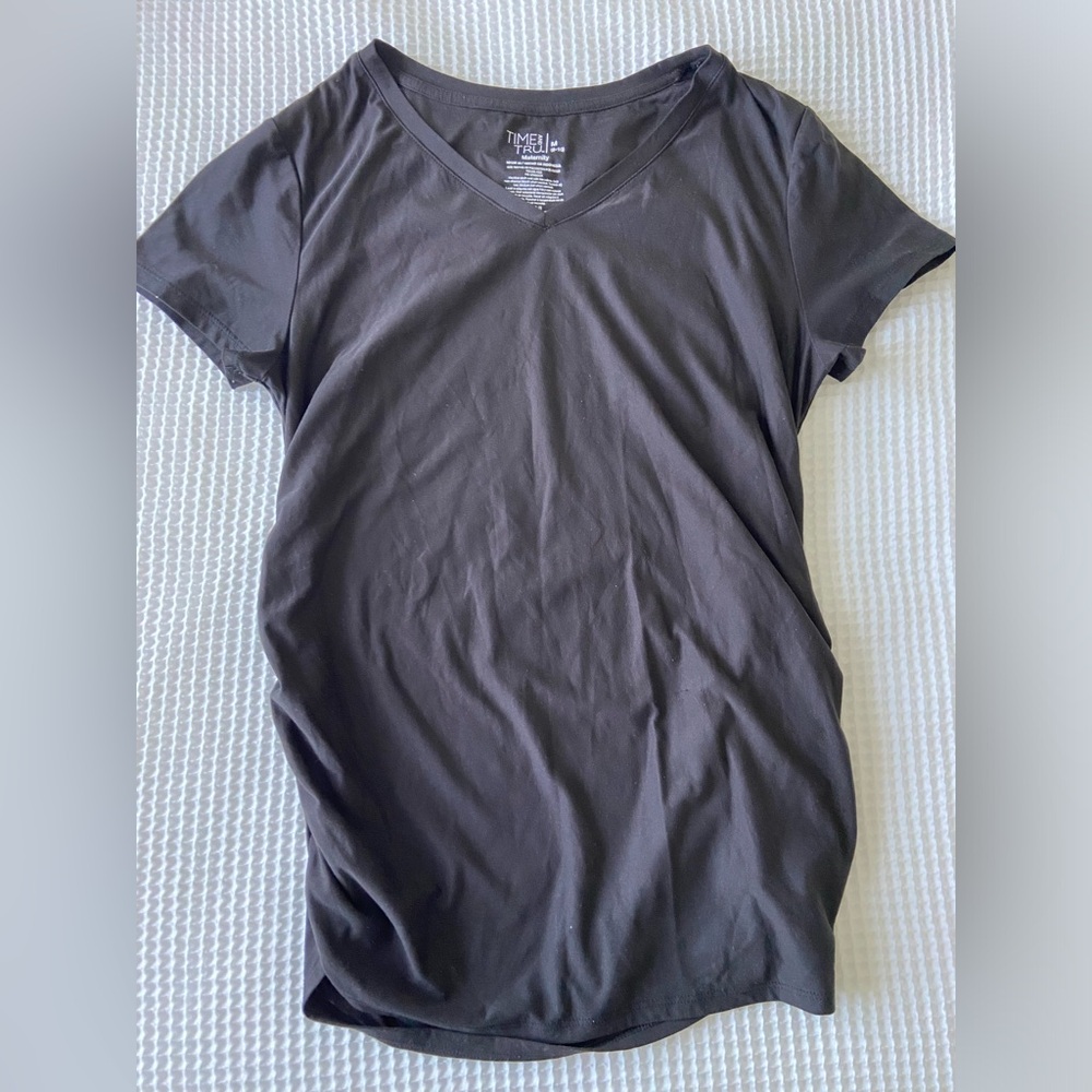 Time and Tru Maternity Top - black
